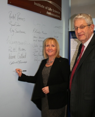 Chief Scientific Adviser visit - signing wall